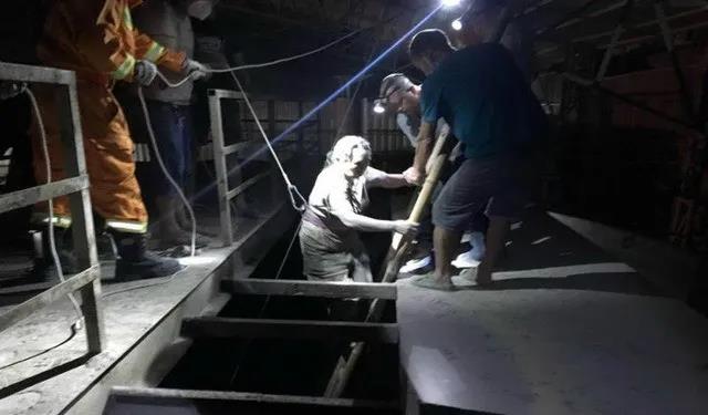 泉州一陶瓷厂女工跌入4米浆池被困